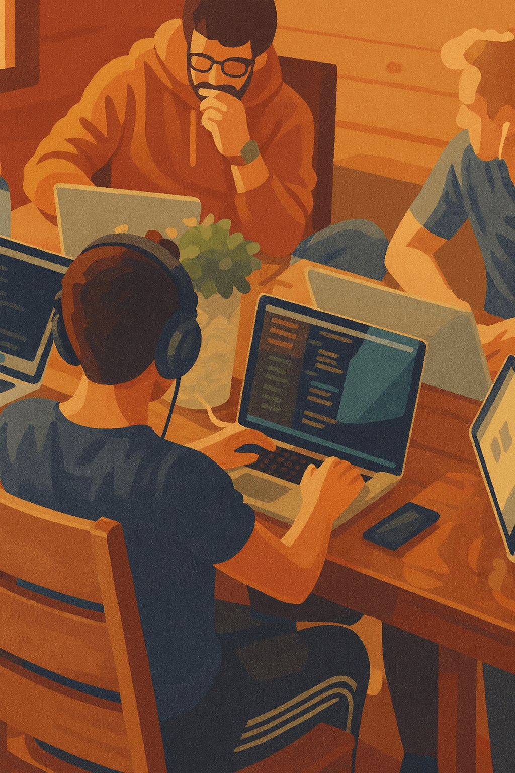 Professional expert working